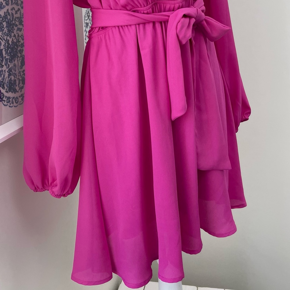 FRANCESCA’S PINK WRAP DRESS💞💞💞 - Picture 2 of 5
